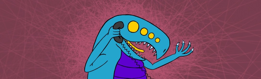 Cyan Crocomire on the Phone